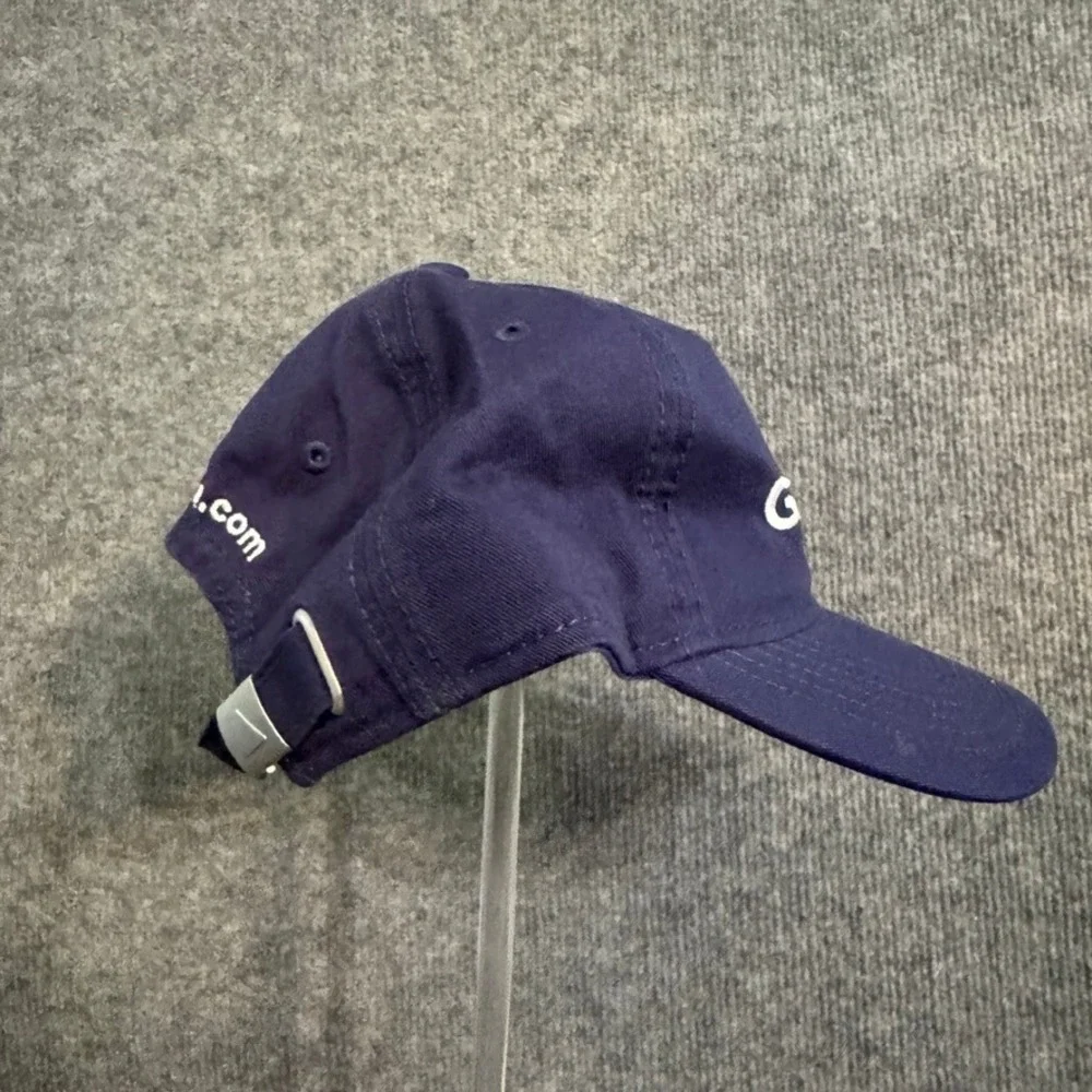 Garmin Navy Blue Baseball Cap Hat Adjustable Cotton Twill Logo Embroidered Mens
